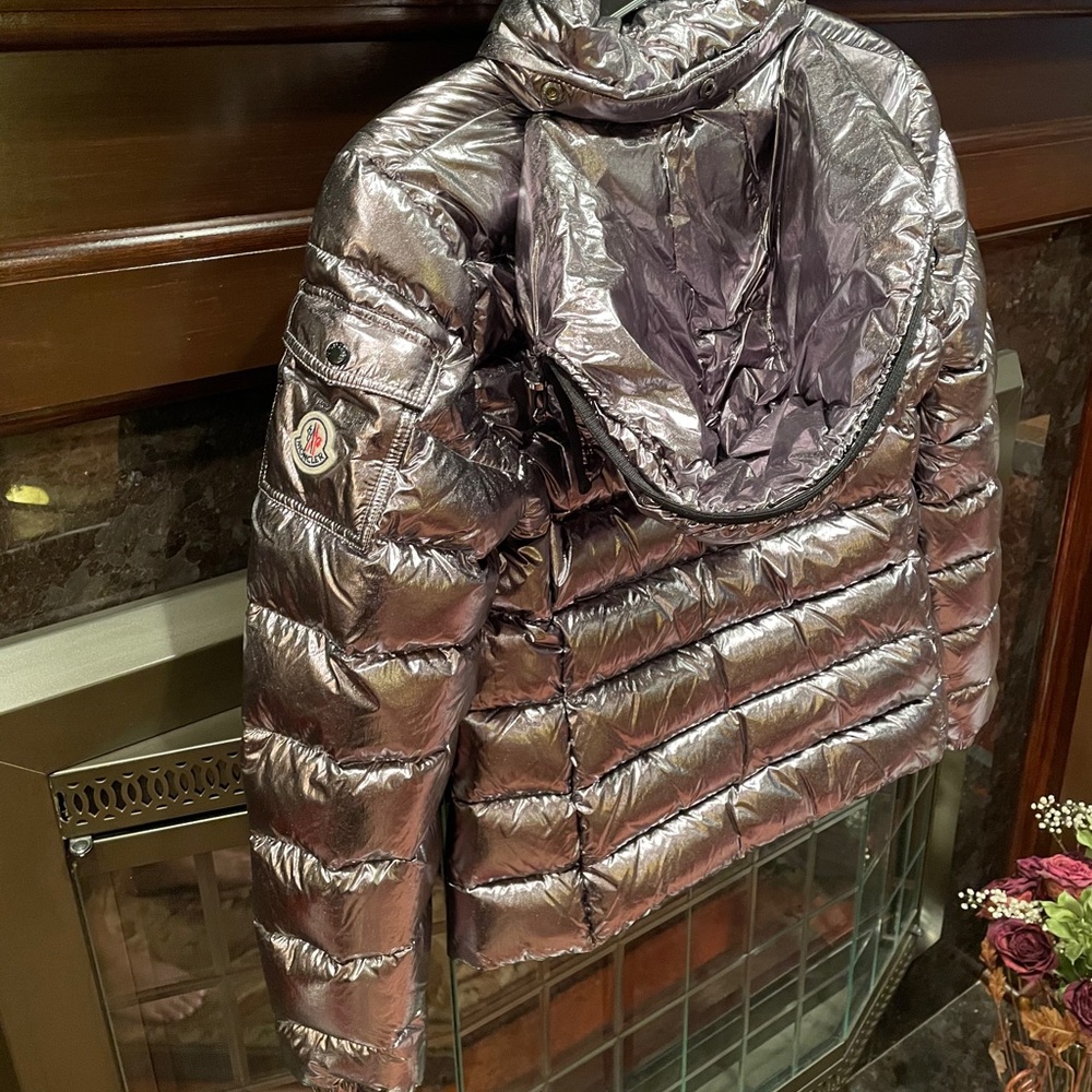 NWT Authentic Moncler Bady Metallic Bubble Jacket!